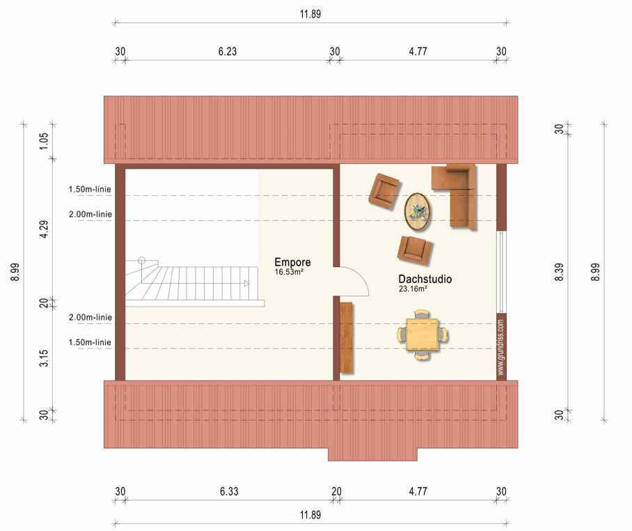 Grundriss Dachgeschoss Einfamilienhaus Patersberg